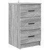 vidaXL Bedside Cabinet Grey sonoma 38 x 38 x 66 cm Engineered wood