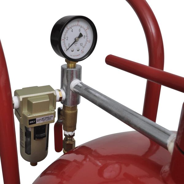 Portable 76 L Sand Blaster with Pressure Gauge