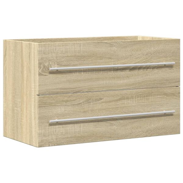 vidaXL Sink Cabinet Old Wood 80x38.5x48 cm Engineered Wood