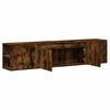 vidaXL TV Wall Cabinet with LED Smoked Oak 180x31x39.5 cm