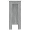 vidaXL Bar Table with Shelf Grey Sonoma 102x50x103.5 cm Engineered Wood