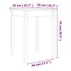 vidaXL Dining Table Wax Brown 55x55x75 cm Solid Wood Pine
