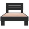 vidaXL Bed Frame without Mattress Black 100x200 cm