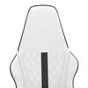 vidaXL Gaming Chair White and Black Faux Leather