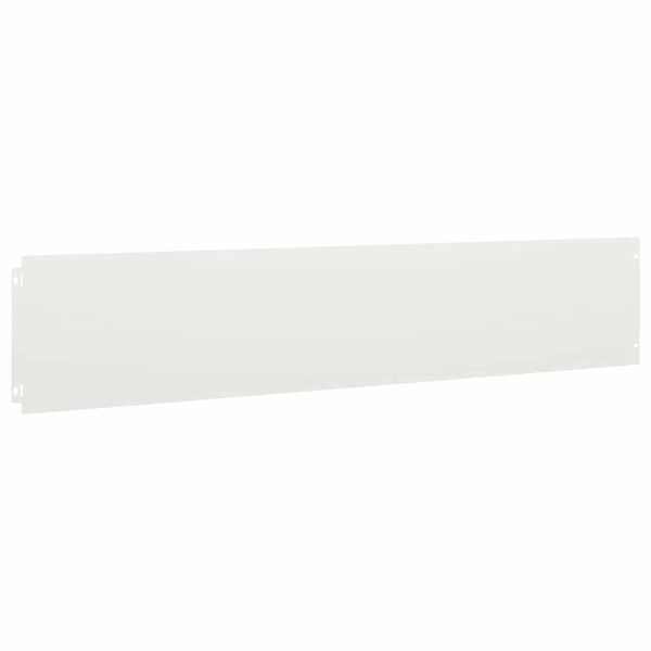 vidaXL Lawn Edgings 30 pcs White 20x103 cm Cold-rolled Steel