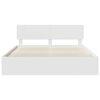 vidaXL Bed Frame with Headboard White 180 x 200 cm Solid Pine Wood