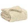 vidaXL Full Year Duvet Cream 140 x 200 cm Microfiber and Teddy fleece