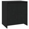 vidaXL 2 Piece Sideboard Black Engineered Wood