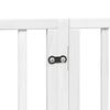 vidaXL Dog Gate with Door Foldable 12 Panels White 600 cm Poplar Wood