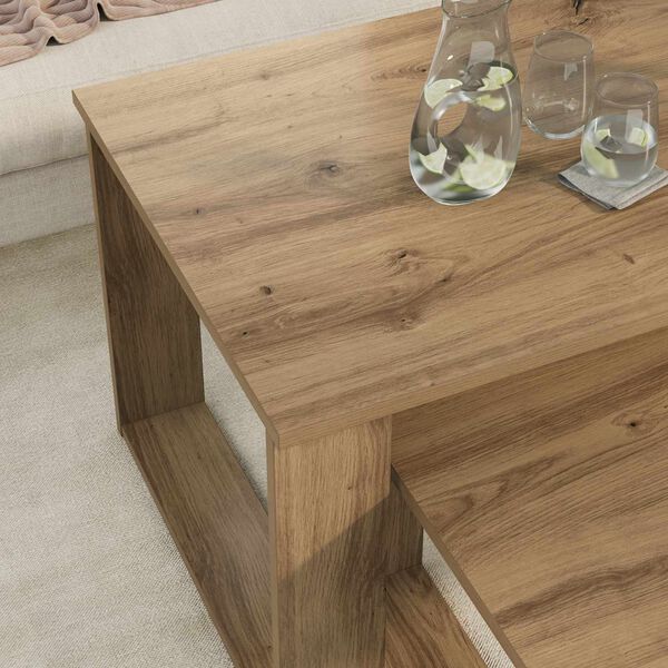 vidaXL Coffee Table Set 2 pcs Artisan Oak Engineered Wood