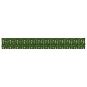 vidaXL Balcony Screen with Leaves Green 600 x 75 cm