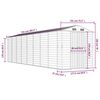 vidaXL Garden Shed Green 191x725x198 cm Galvanised Steel