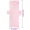 vidaXL Sunlounger Towels 2 pcs Pink 210 x 75 cm