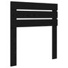 vidaXL Bed Frame with Headboard Black 90 x 190 cm Solid Pine Wood