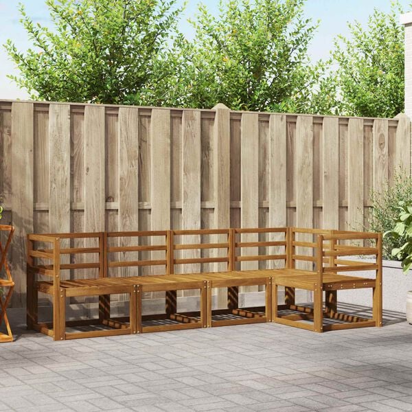 vidaXL Sofa Set 5 pcs Natural