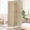 vidaXL Room Divider Folding Manual Beige 146 x 200 cm Poly Rattan