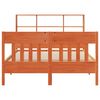 vidaXL Bed Frame without Mattress Wax Brown 120x200 cm Solid Wood Pine