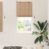 vidaXL Roller Blind with Curtains Manual Nature 90 x 160 cm Bamboo