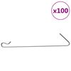 vidaXL Gabion Hooks 100 pcs Steel