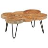 vidaXL Coffee Table 36 cm 6 Trunks Solid Wood Acacia
