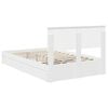 vidaXL Storage Bed with Headboard White 135 x 190 cm Engineered Wood