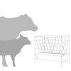 vidaXL Livestock Feeder Silver 100 x 60 x 90 cm Galvanised Steel