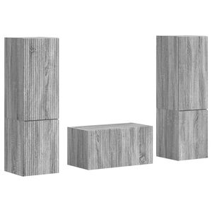 vidaXL TV Cabinet Set 5 pcs Grey Sonoma Engineered Wood