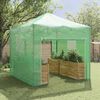 vidaXL Greenhouse with Pop-up Frame Green 290 x 290 x 315 cm Iron