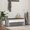vidaXL Hall Bench with Cushion White 103 x 38 x 40 cm