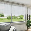 vidaXL Lace Curtain with Curtains Floral White 100 x 500 cm Polyester