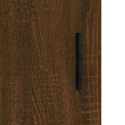 vidaXL Wall Mounted Cabinet Brown Oak 69.5x34x90 cm Engineered Wood