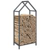 vidaXL Firewood Rack Anthracite 40x25x90 cm Cold-rolled steel