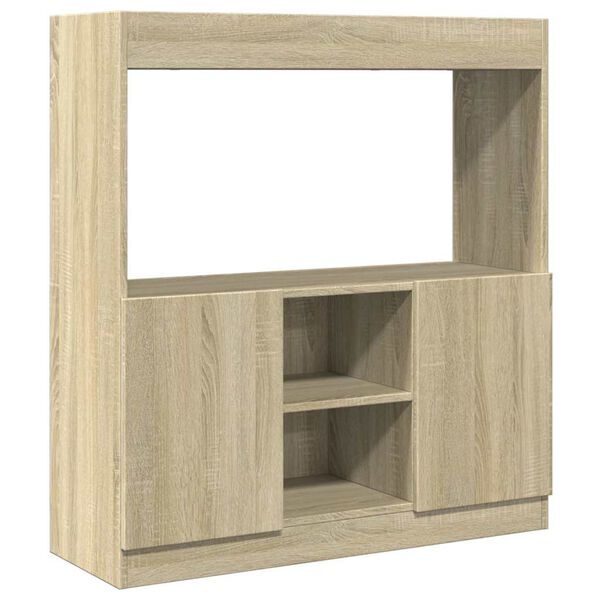 vidaXL Highboard Sonoma Oak 92x33x100 cm Engineered Wood