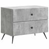 vidaXL Bedside Cabinet Concrete Grey 62 x 34.5 x 47.5 cm
