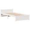 vidaXL Bed Frame without Mattress White 90x190 cm Single Solid Wood Pine