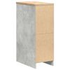 vidaXL Garage Storage Cabinet Concrete Grey 30x51x85 cm Solid Wood Pine