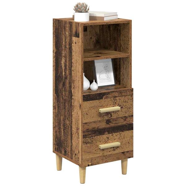 vidaXL Sideboard Old wood 34 x 34.5 x 90 cm Engineered wood