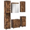 vidaXL Bathroom Furniture Set TULUM Smoked Oak Engineered Wood