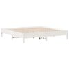 vidaXL Bed Frame without Mattress White 180x200 cm Super King Solid Wood Pine