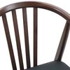 vidaXL Dining Chair 2 pcs Light Brown and Black Solid Rubberwood
