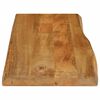 vidaXL Table Top 100x40x3.8 cm Live Edge Solid Wood Mango