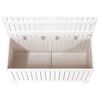 vidaXL Garden Storage Box White 115x49x60 cm Solid Wood Pine