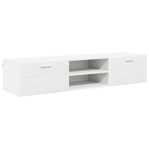 vidaXL Wooden Cabinet 150 x 39 x 30 cm White Engineered Wood