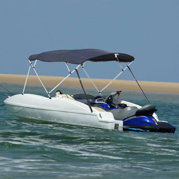 vidaXL 4-bow Bimini Top with Sidewalls 243x(200-213)x137 cm