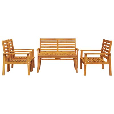 vidaXL 5 Piece Garden Lounge Set Solid Wood Acacia