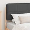 vidaXL Bed Frame with Upholstered Headboard Dark Grey 100 x 200 cm