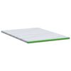 vidaXL Mattress Topper White and Green 180 x 200 x 6 cm Jaquard Fabric