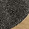 vidaXL Rug ISTAN High Pile Shiny Look Anthracite Ø 100 cm