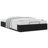 vidaXL Ottoman Bed Frame No Mattress Black Double Velvet