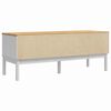 vidaXL Hallway Bench with Shelf White 115 x 40 x 45 cm Solid Pine Wood